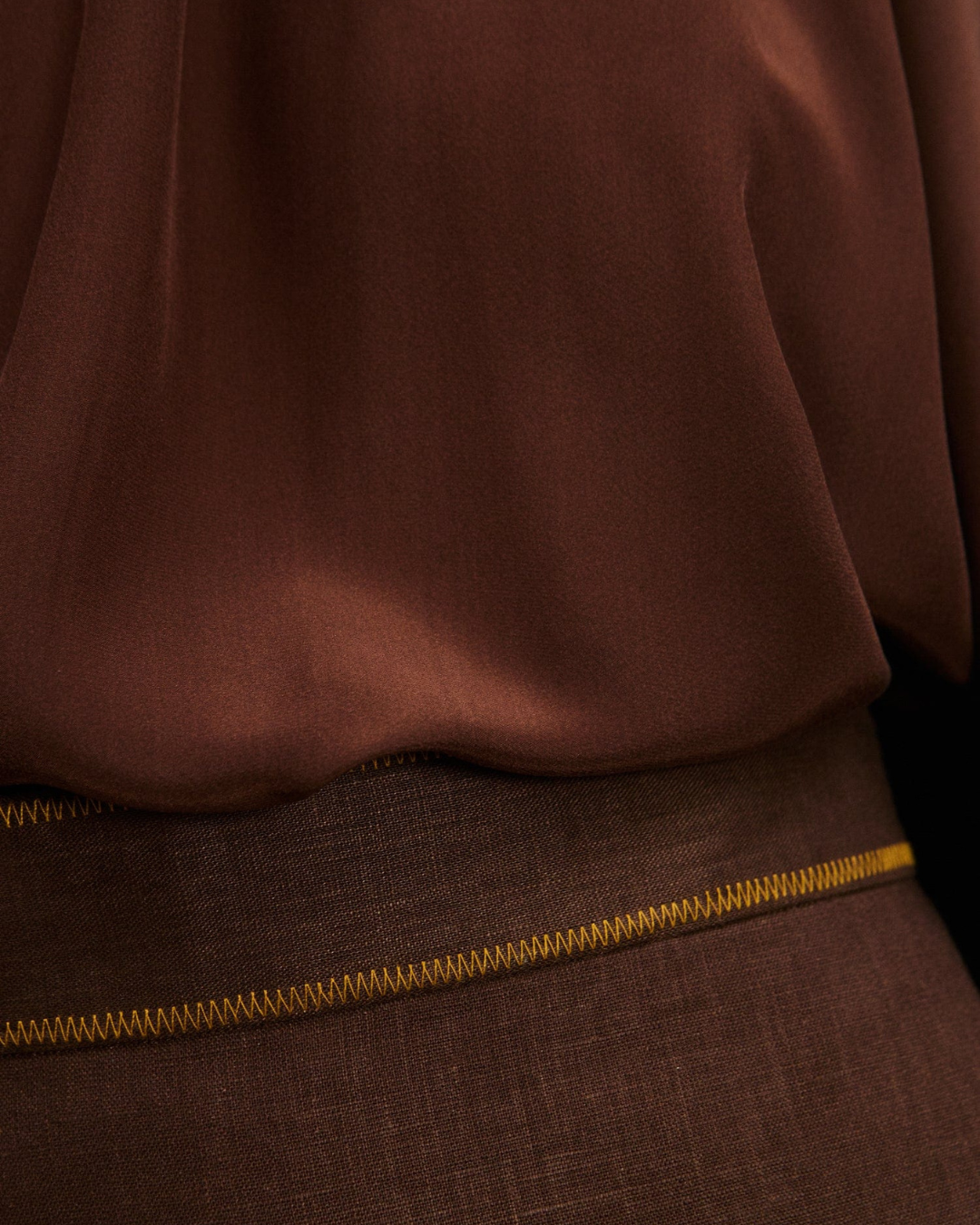 Vito Blouse in Chocolate by Alemais