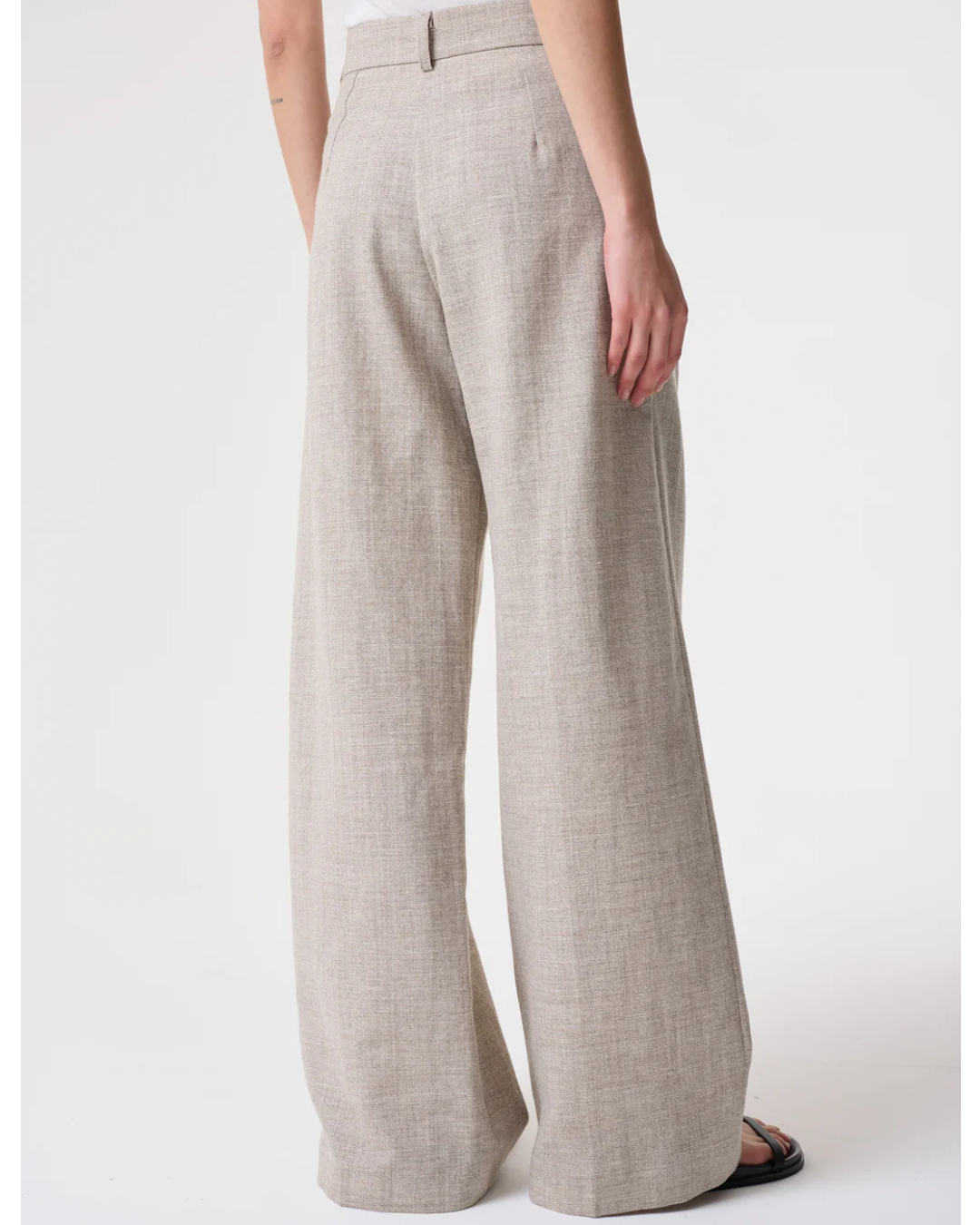 Chiara Undyed Trousers in Grey by AKYN