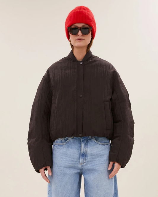Bodie Bomber Jacket in Espresso by by-bar