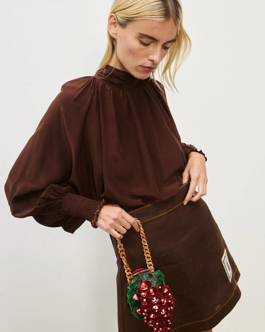 Vito Blouse in Chocolate by Alemais