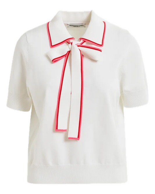 Hight Blouse in White by Essentiel Antwerp