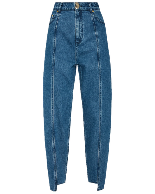 Sol Tapered Mid Wash Jeans by AKYN