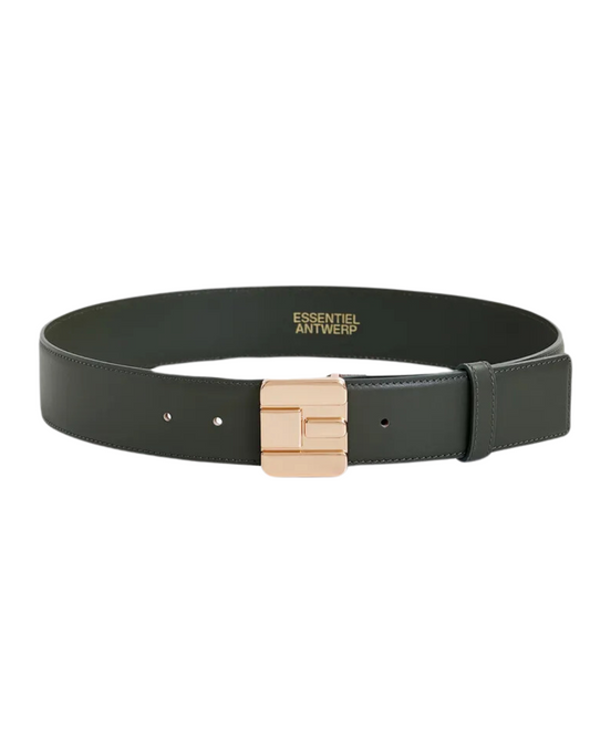 Halways Belt in Dark Green Gold by Essentiel Antwerp