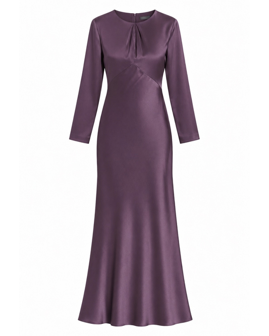 Remy Dress in Dark Eggplant by Veronica Beard