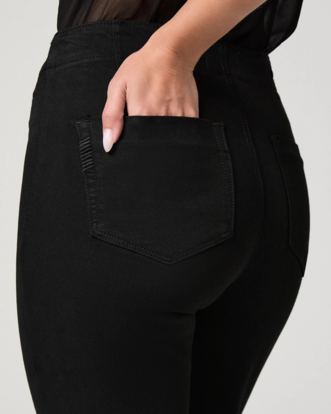 Sofia Flair Jean in Black Shadow by PAIGE