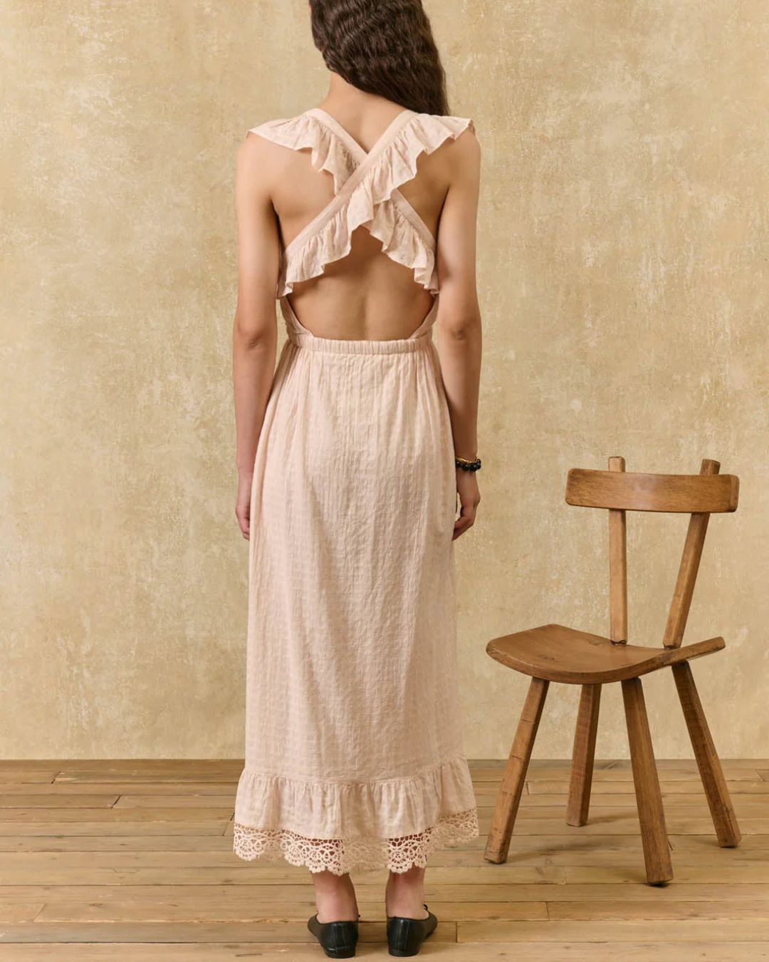 Helianne Dress in Cream by Louise Misha