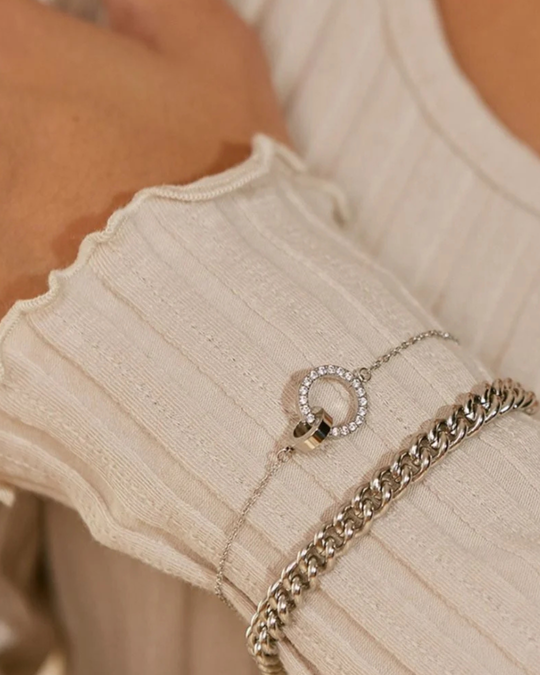 Eternal Orbit Bracelet in Silver by EDBLAD