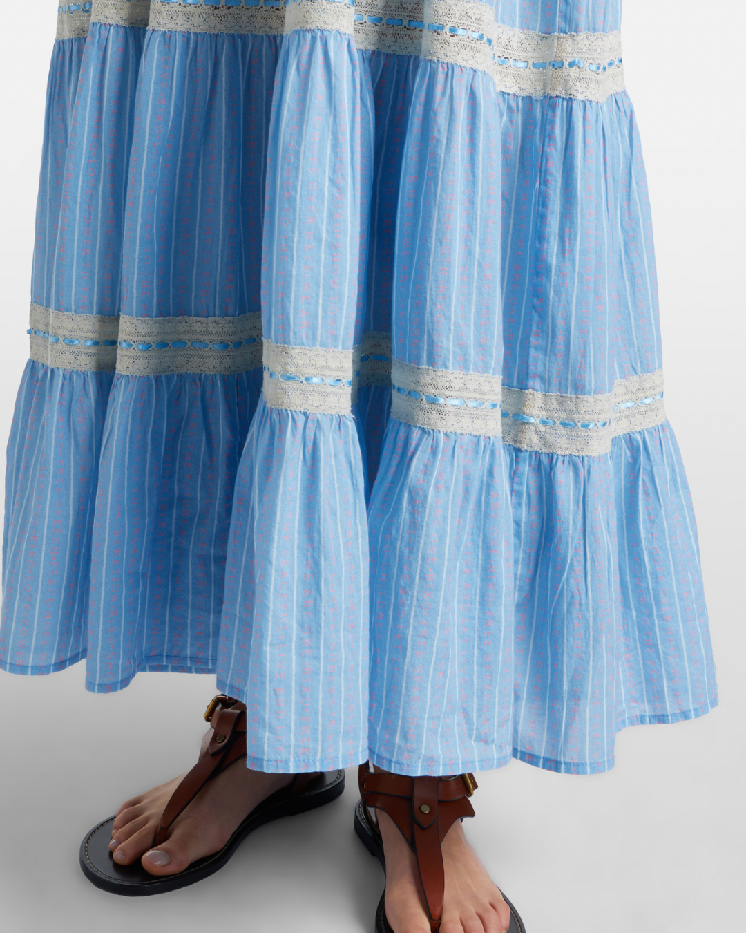Aubrie Dress in Ikat Writing Blue by RIXO