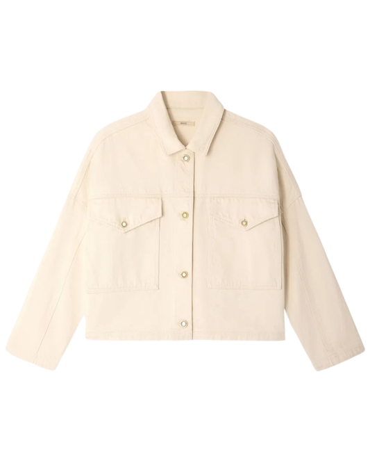 Midwest Denim Jacket in Fleur de Sel by Sessùn
