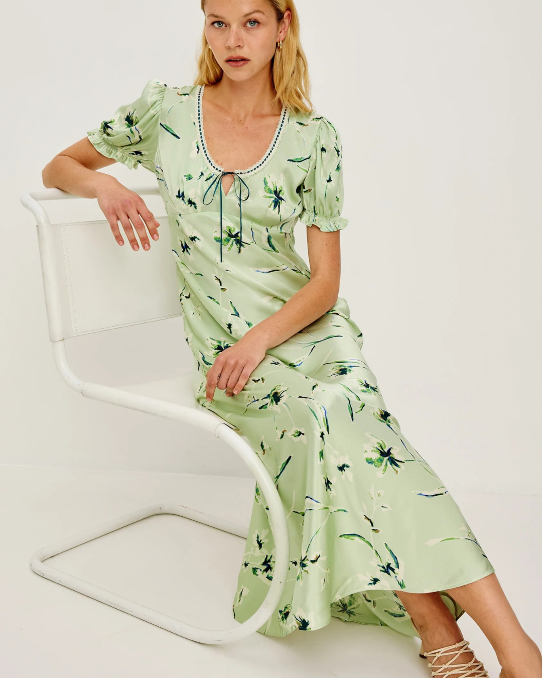 Allison Dress in Mint Linnea by Rails