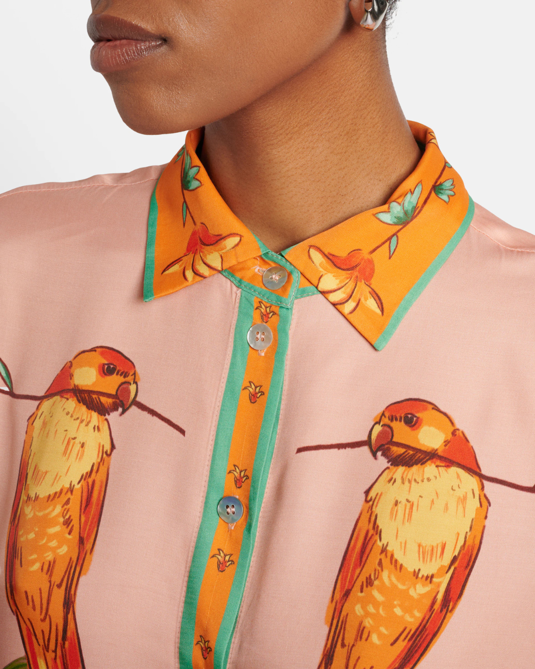 Birds Shirt in Canto Dos Passaros by Farm Rio