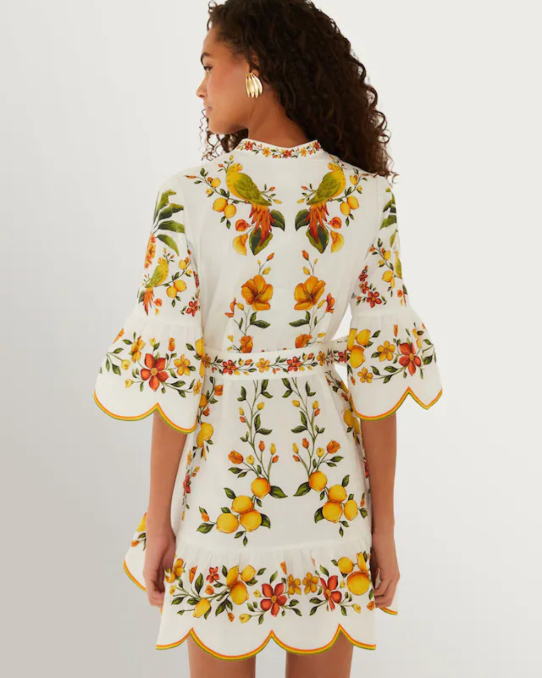 Lemon Bouquet Mini Dress by Farm Rio