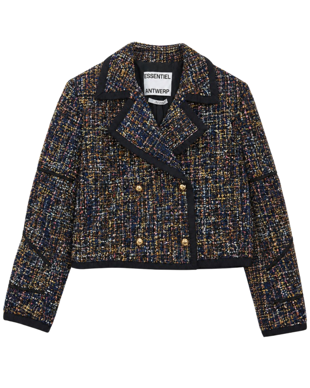 Kira Quilted Jacket in Black by Essentiel Antwerp