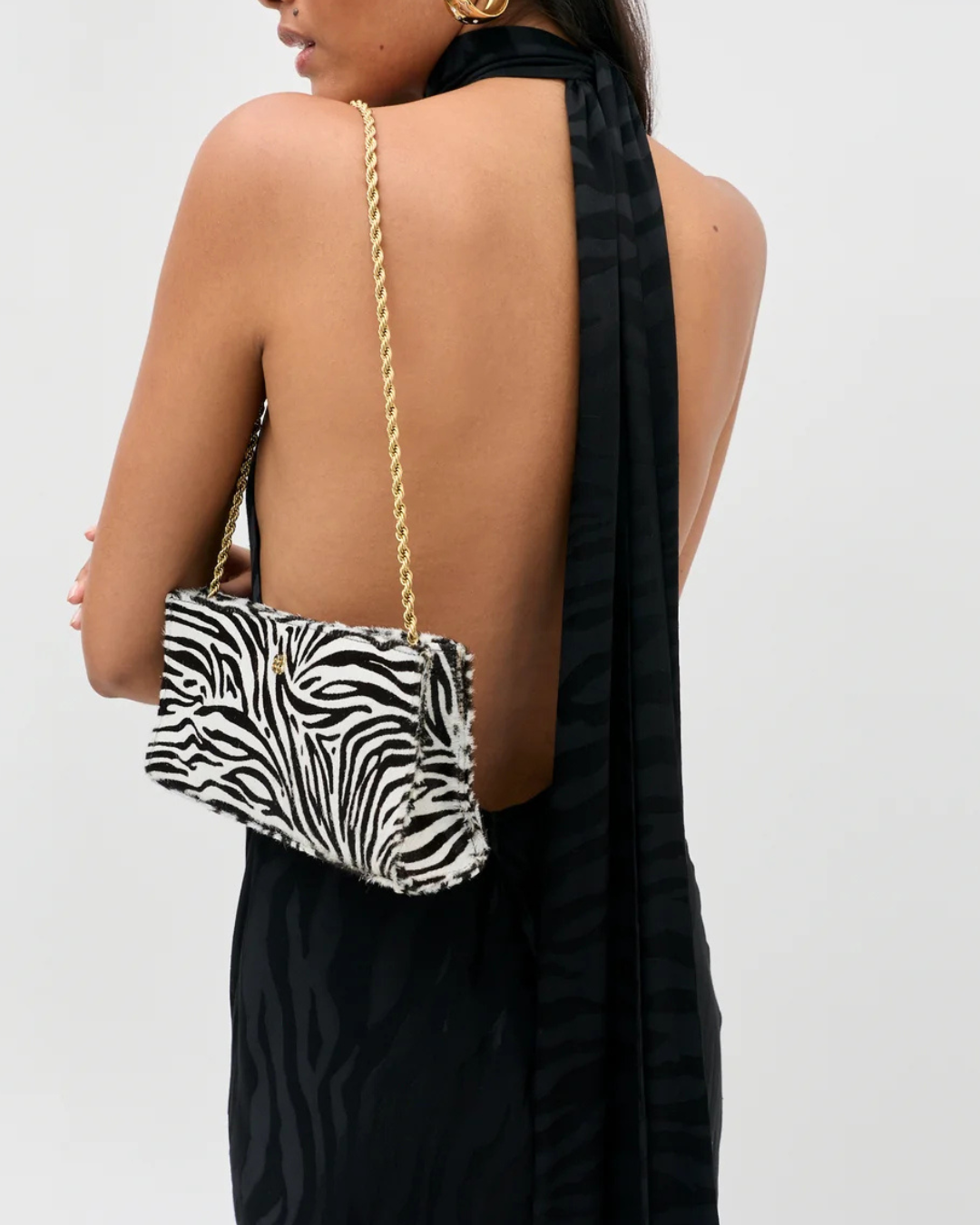 Maura Dress in Cooper Jacquard Black by RIXO