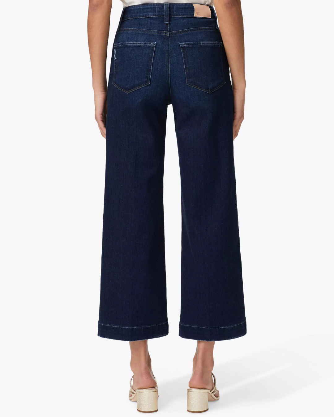 Anessa Wide Leg Crop Jeans in The Disco by Paige