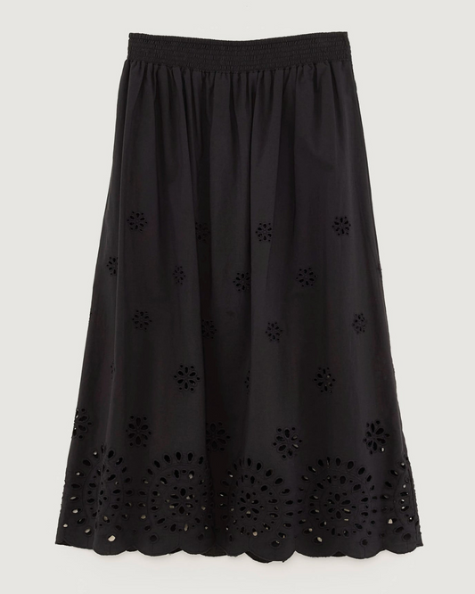 Dorine Midi Skirt in Black by Bellerose