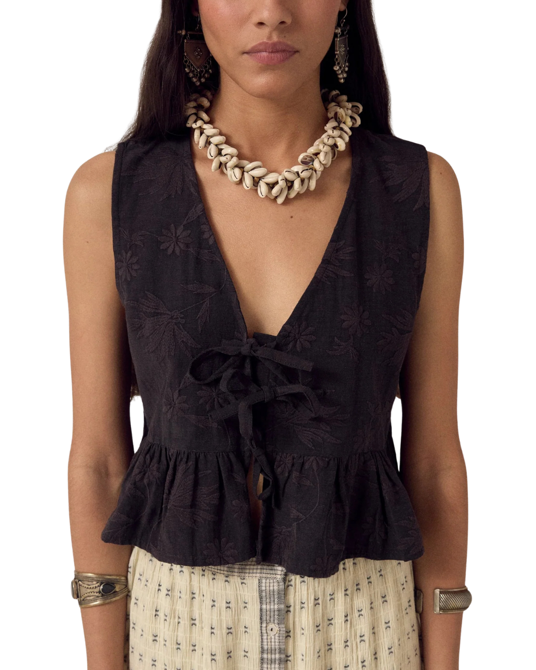 Zhou Vest in Mandarin Onyx by Maison Hotel
