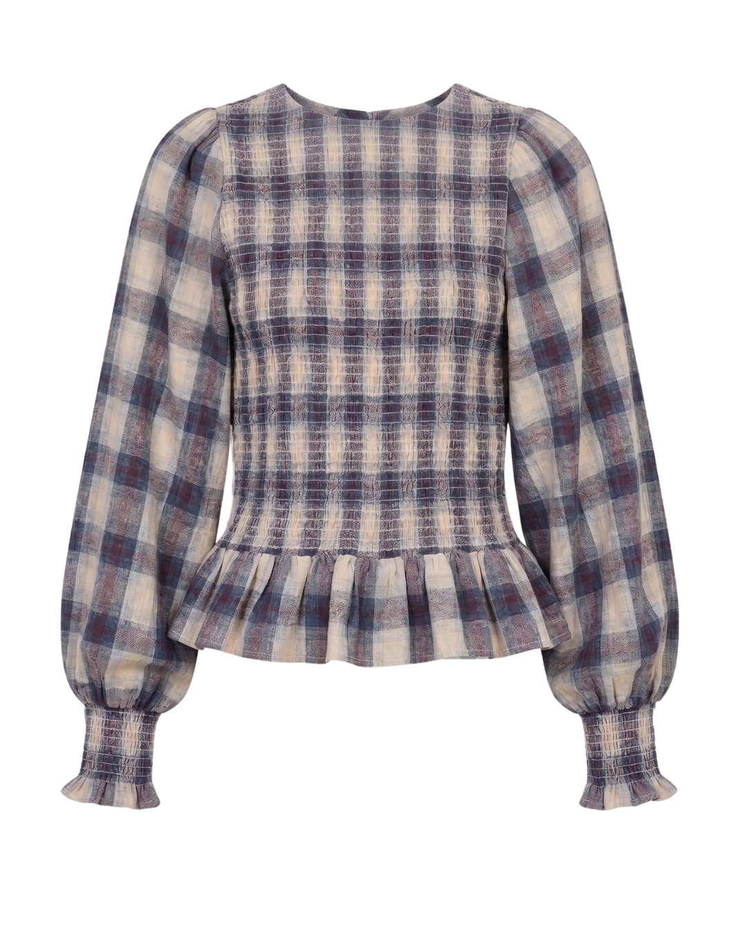 Yena Tokyo Check Blouse in Tokyo Check by by-bar
