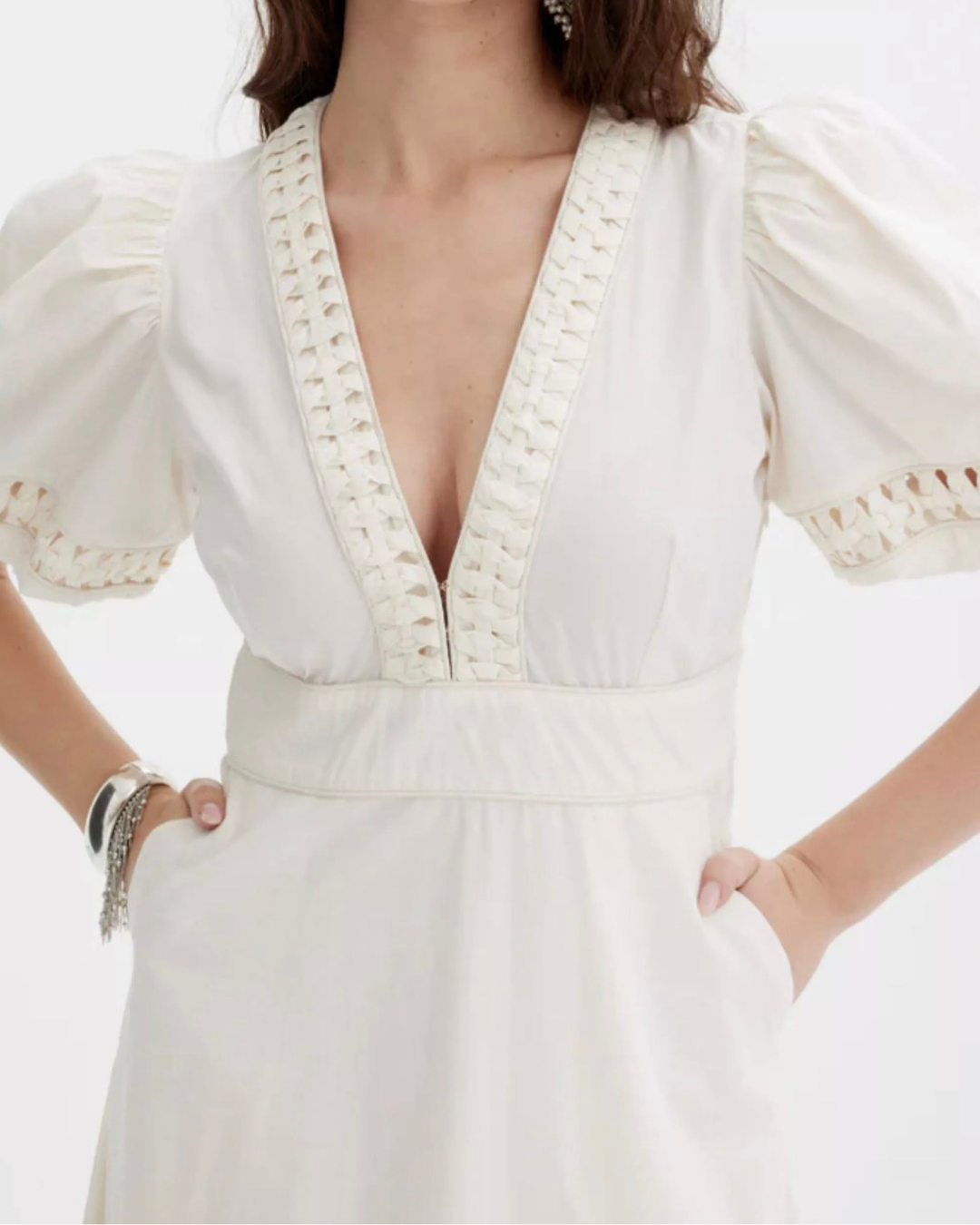 Odessa Dress in White by Scarlett Poppies