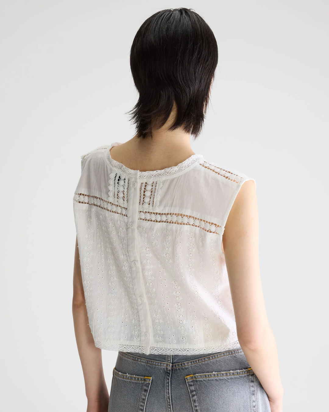 Donna Blouse in White by Bellerose