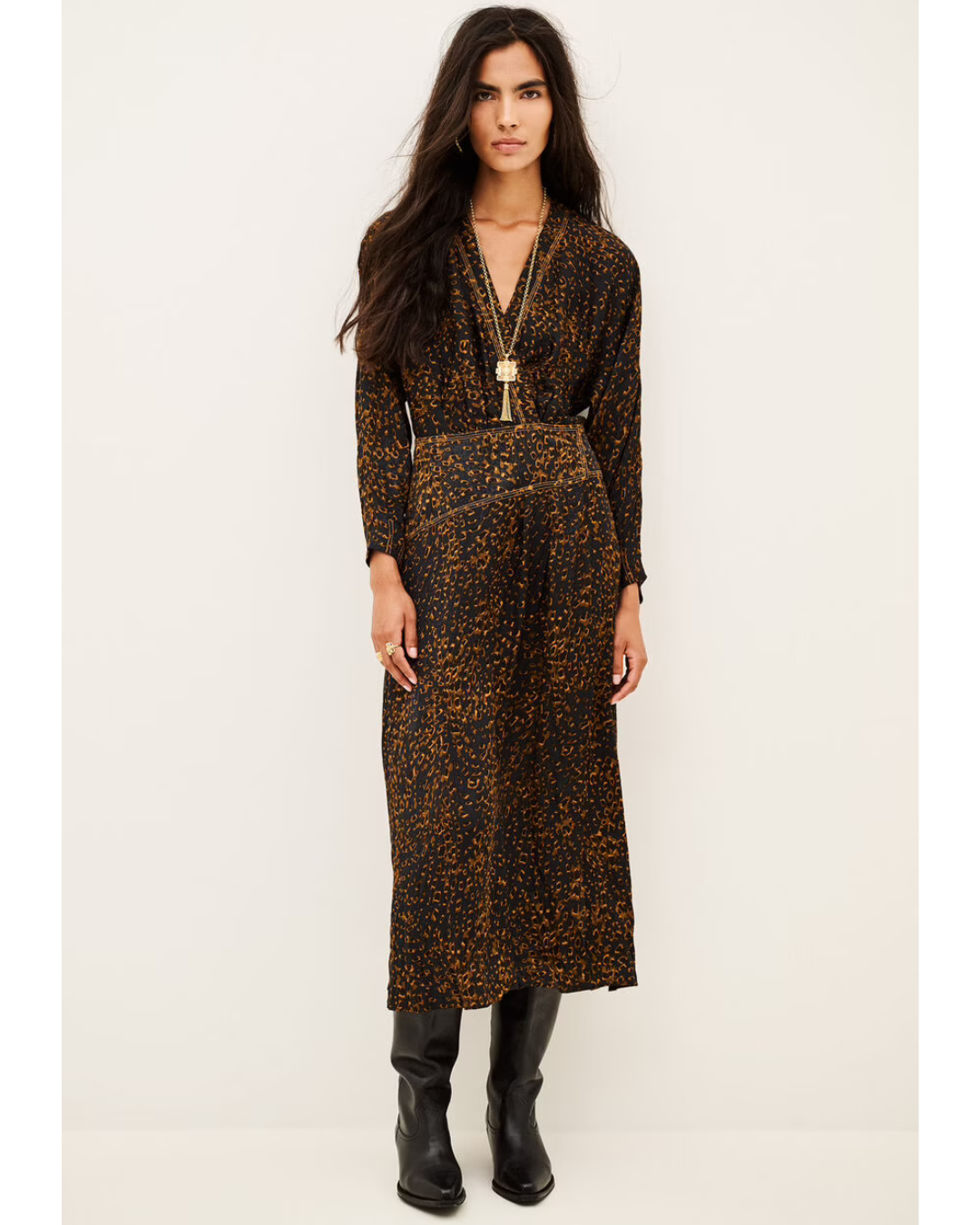 Hamy Dress in Encre by BA&SH
