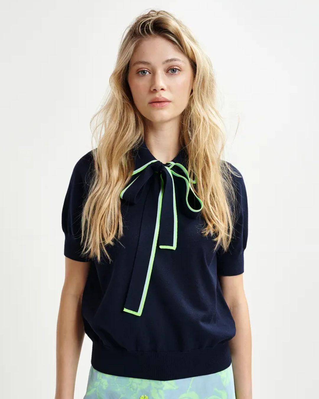 Hight Blouse in Navy by Essentiel Antwerp