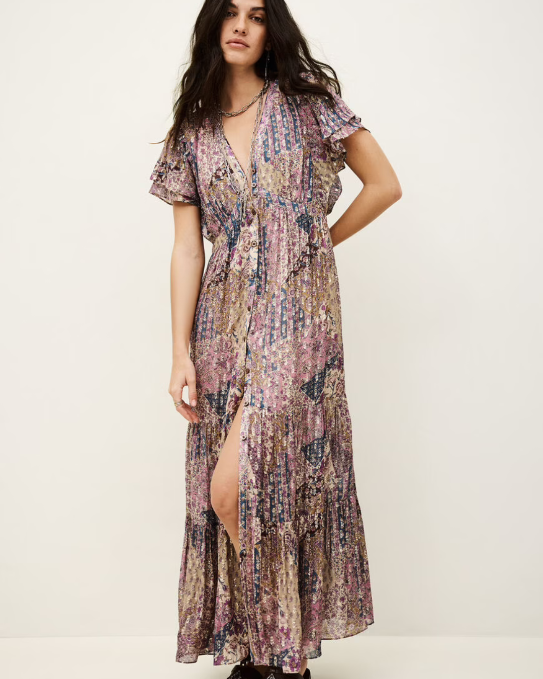 Pareta Dress in Rose by BA&SH