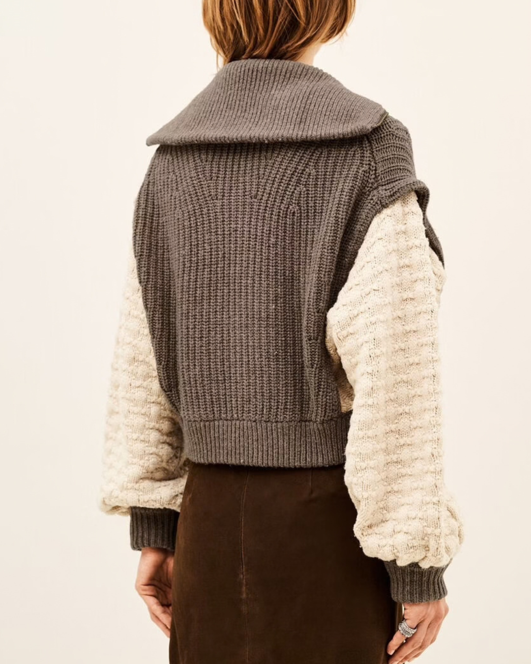 Essen Cardigan in Chamois by BA&SH
