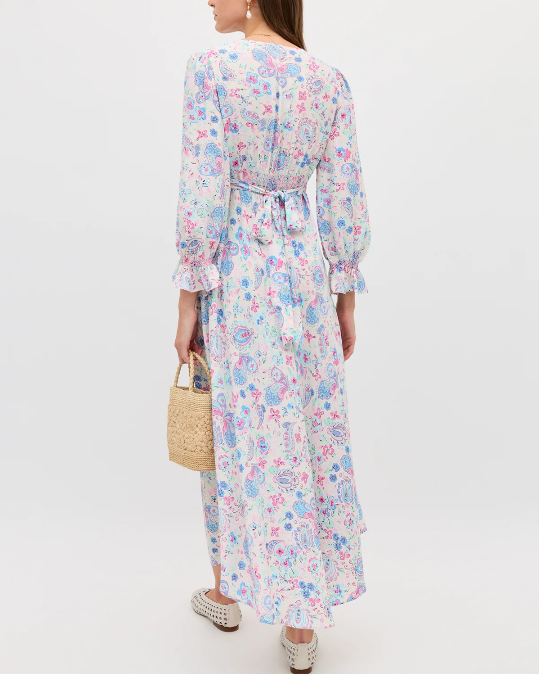 Mireta Dress in Cara Floral Cream by RIXO