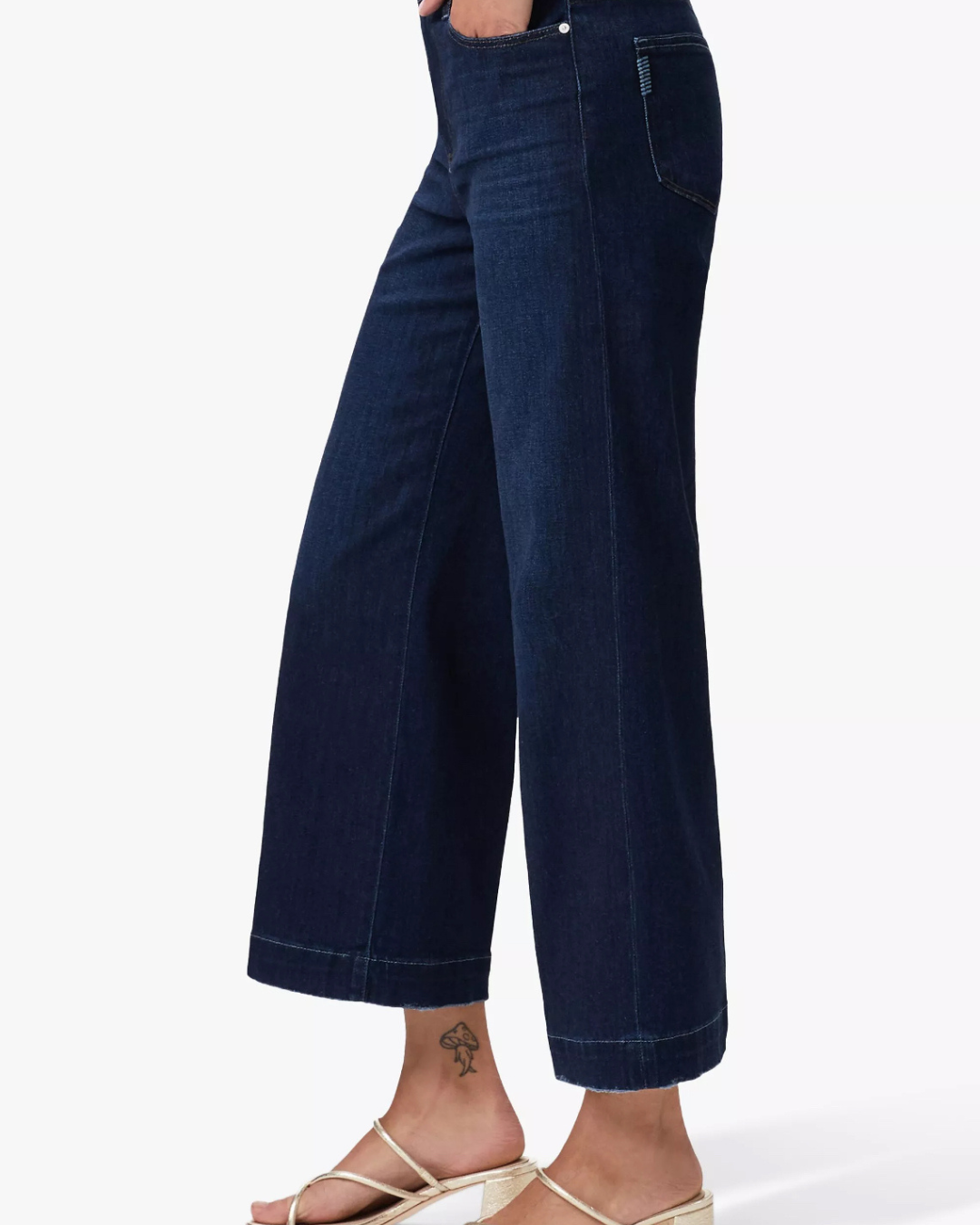 Anessa Wide Leg Crop Jeans in The Disco by Paige