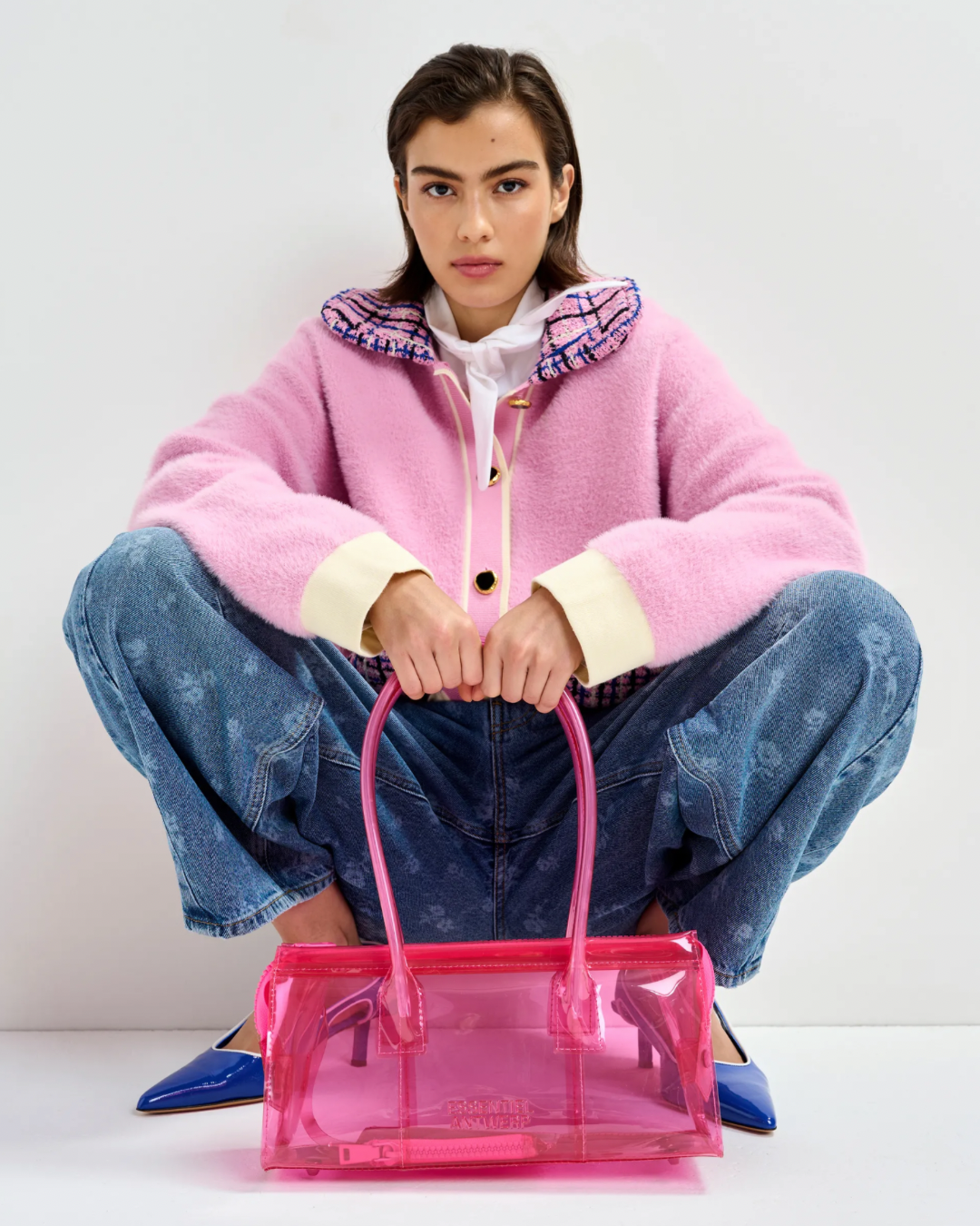 Joilu Knitted Jacket in Cotton Andy by Essentiel Antwerp