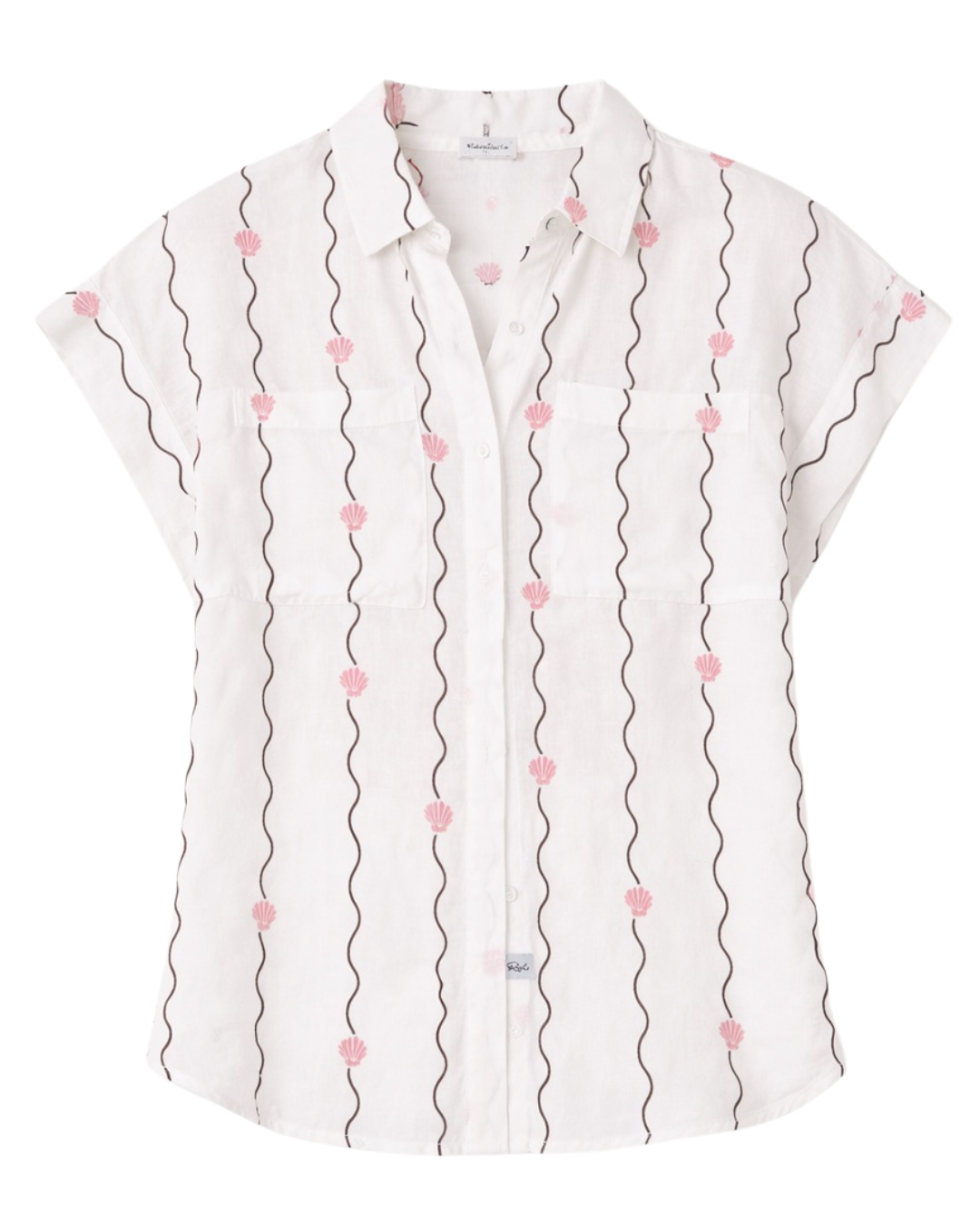 Cito Blouse in Striped Seashells by Rails