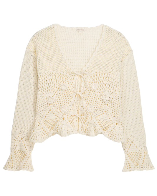 Molya Cardigan in Cream by Louise Misha