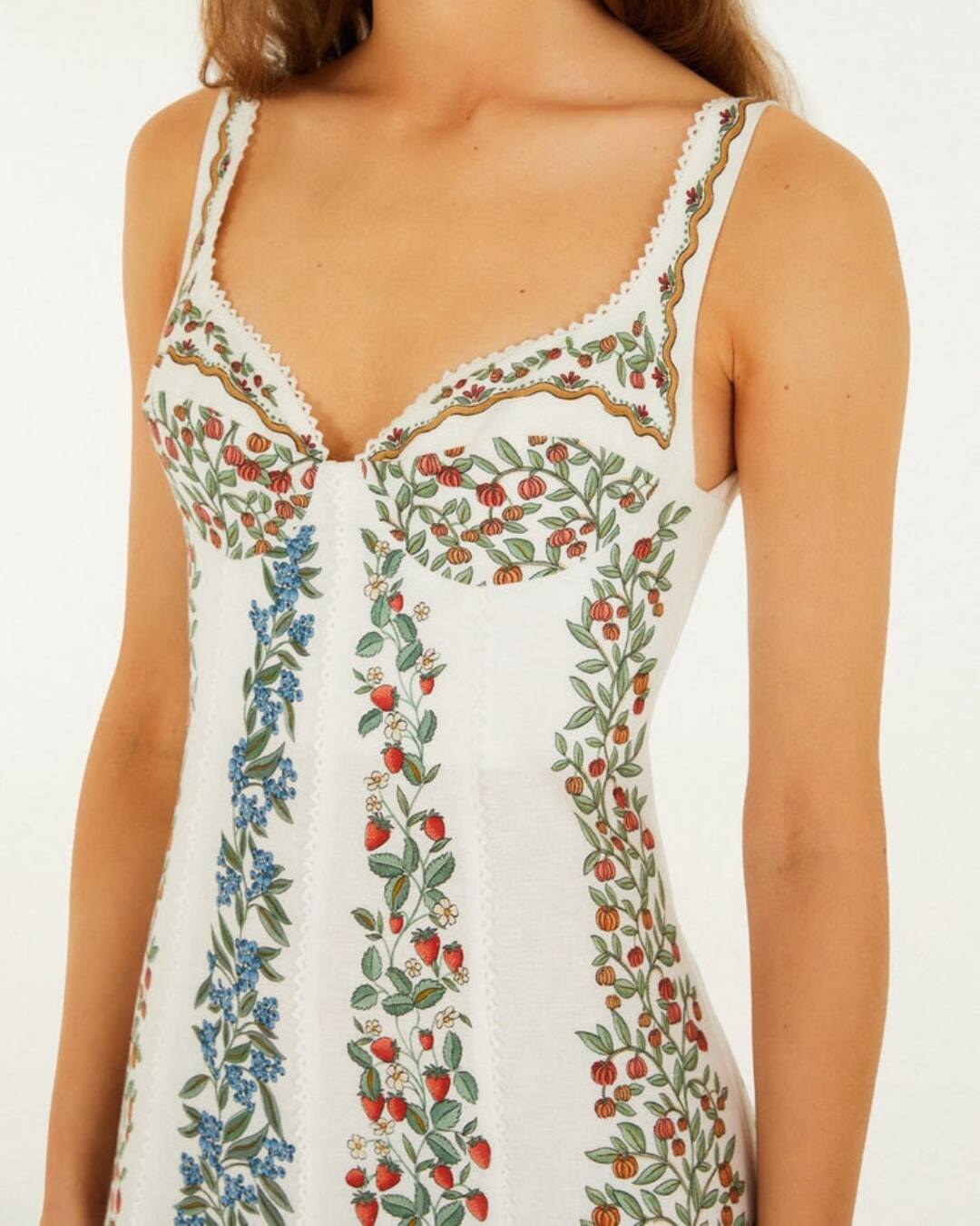 Fruit Beauty Maxi Dress in Off White by FARM Rio