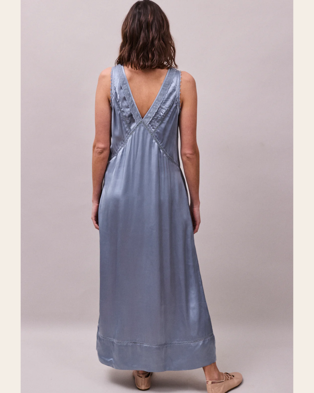Primrose Dress in Cornflower Blue by FAUNE