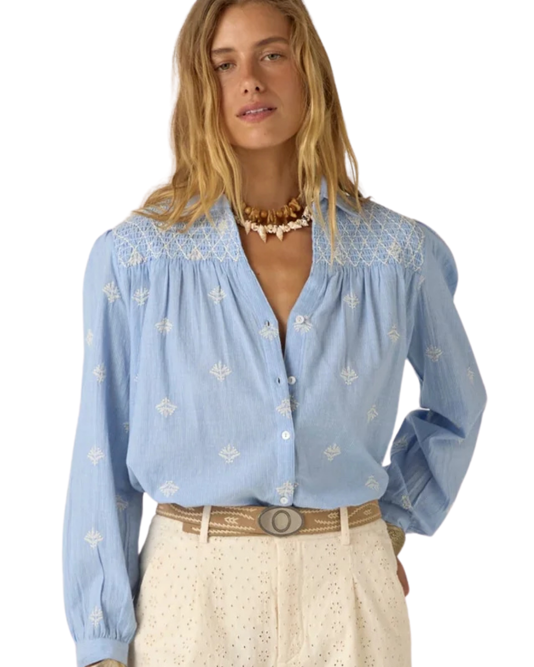 James Shirt in Sky Blues by Maison Hotel