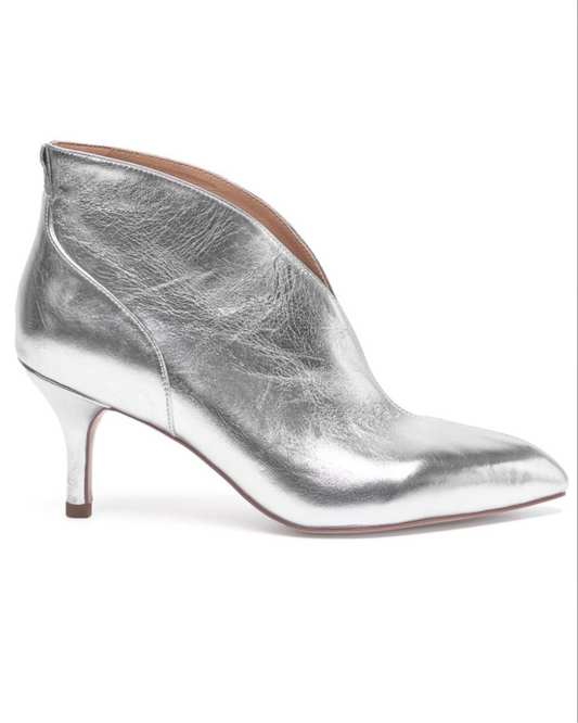 Valentine Low Cut Boots in Metallic Silver by Shoe The Bear