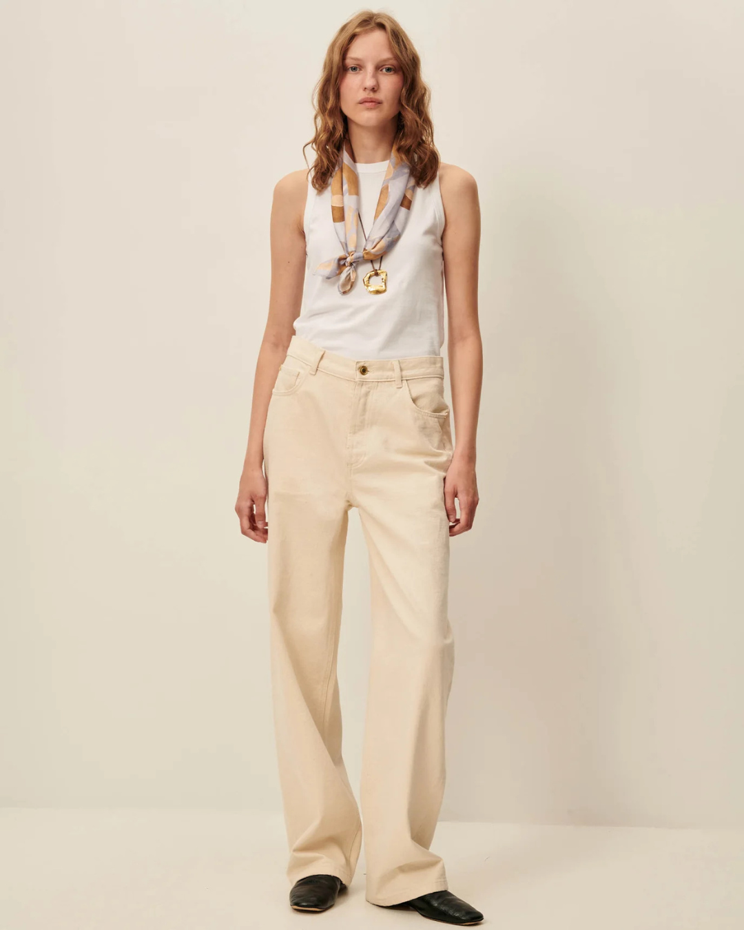 Bagur Jeans in Fleur de Sel by Sessùn