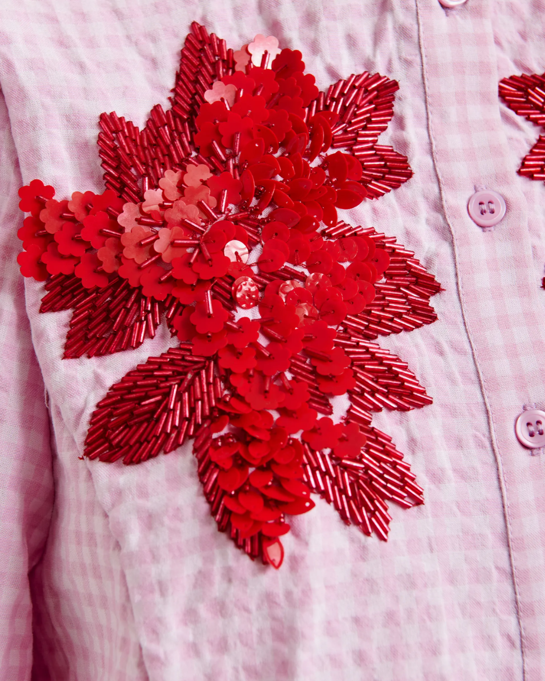 Jaiden Embellished Shirt in Bright Mauve by Essentiel Antwerp