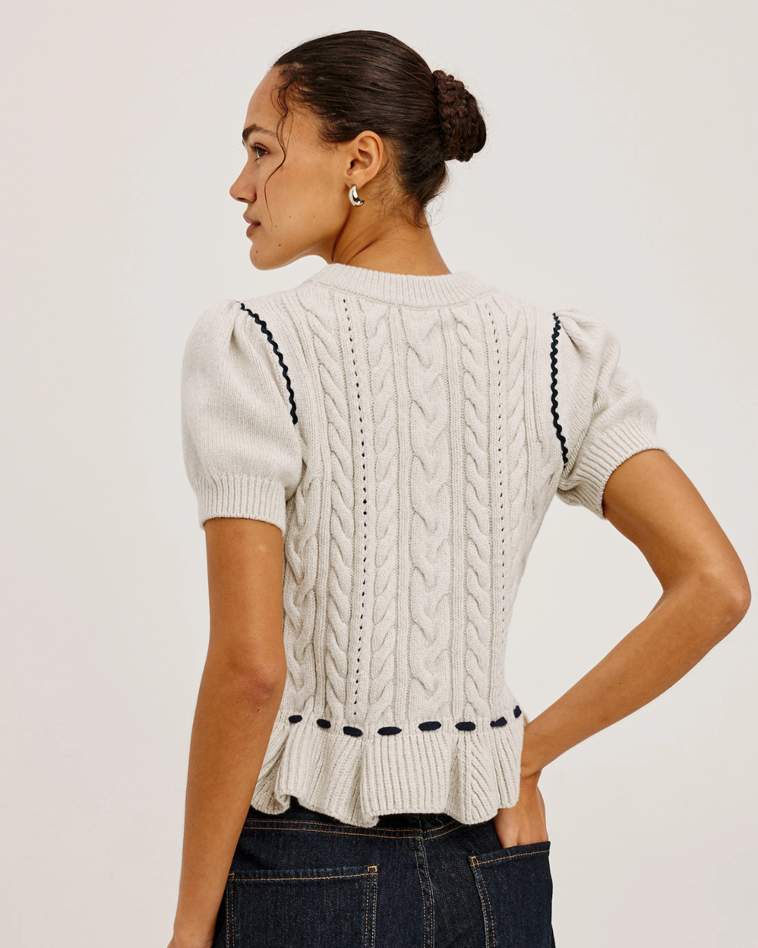 Chandi Sweater in Heather Oat by Rails