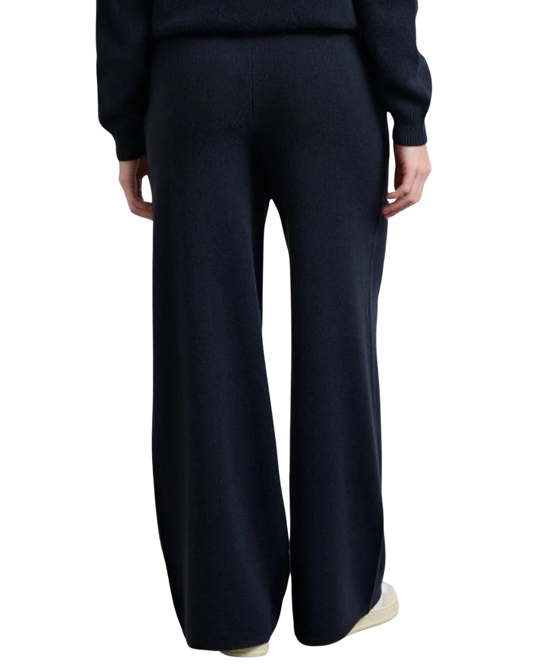 Merino Wide Leg Joggers in Dark Ink by Jumper 1234