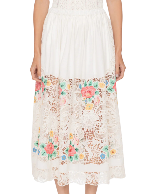Astrid Embroidery Skirt by Sea NY