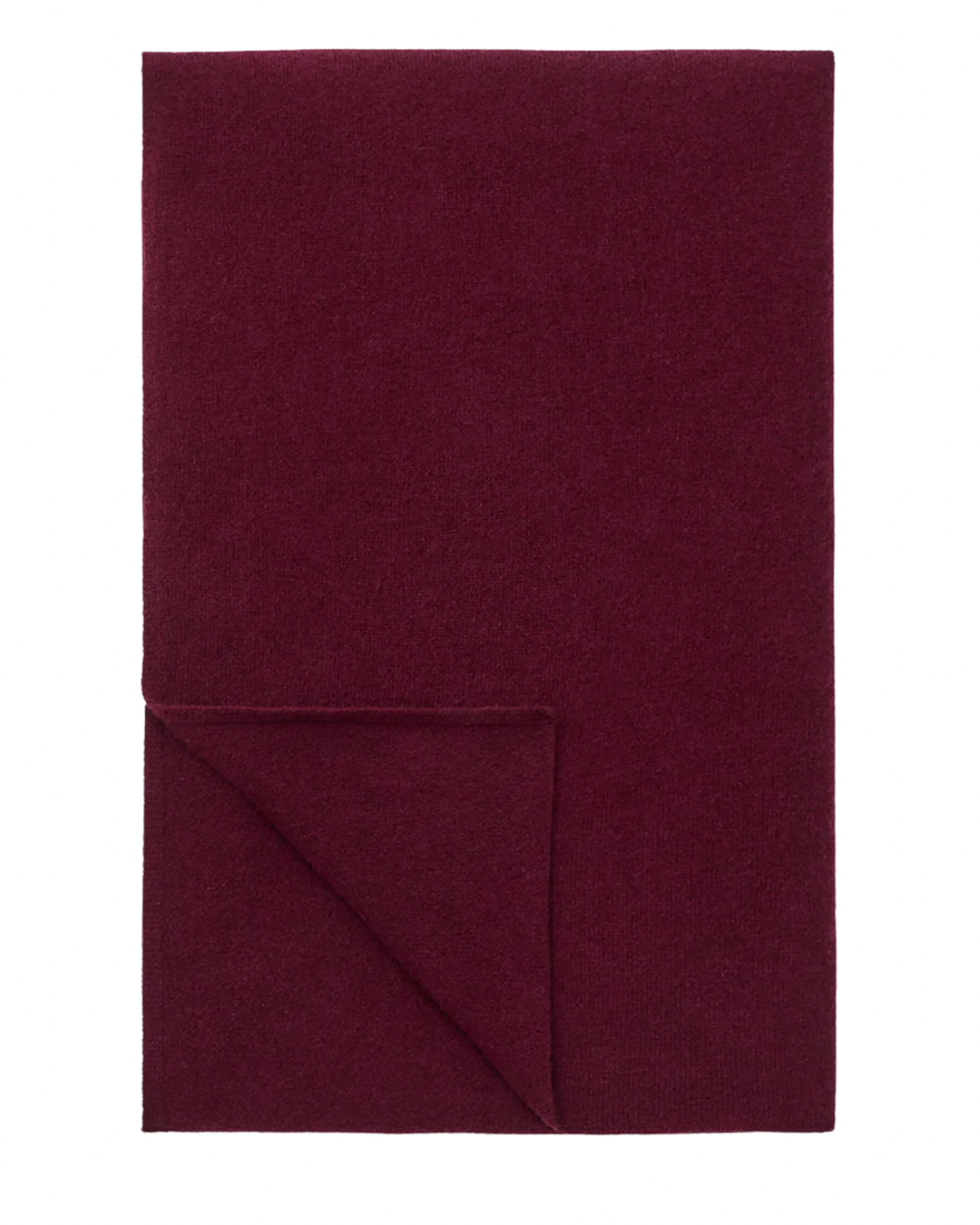 Knitted Scarf in Bordeaux by Soft Goat