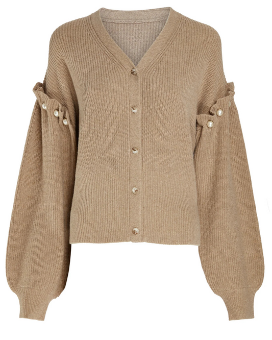 Zelia Oatmeal Cardigan by AKYN