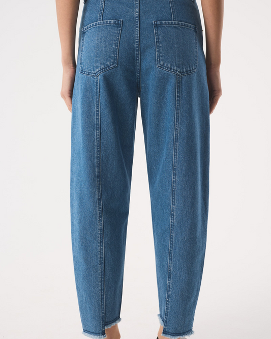 Sol Tapered Mid Wash Jeans by AKYN