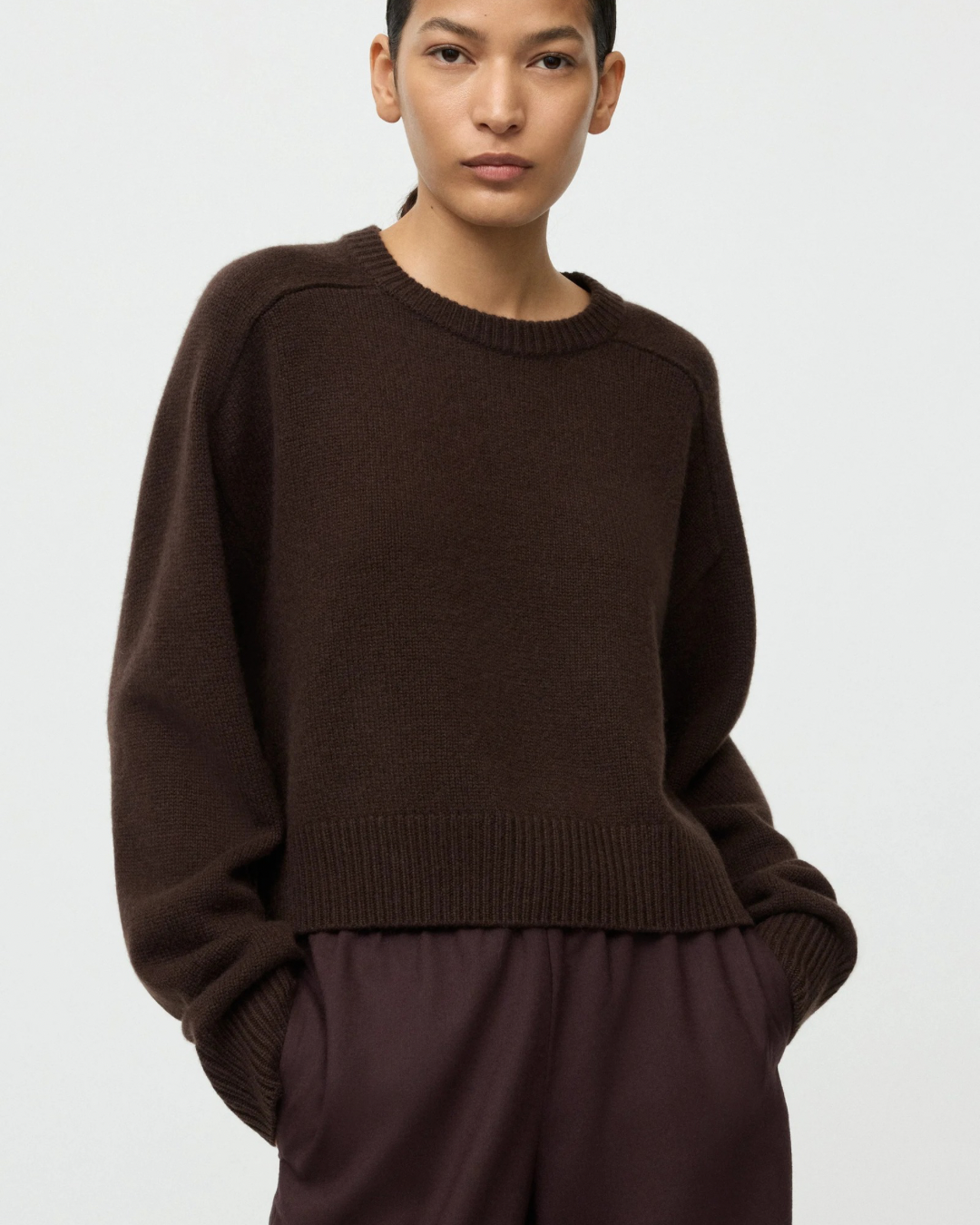 Cashmere Top in Mocha by Soft Goat