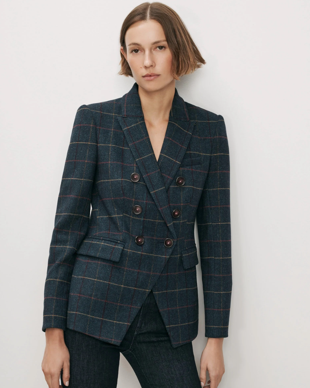 Miller Dickey Jacket in Teal Multi by Veronica Beard