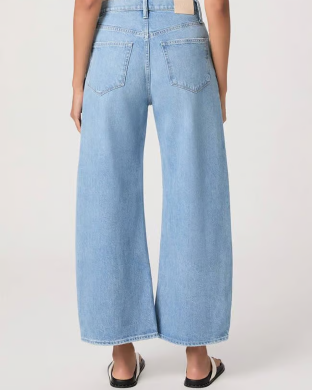 Arellia Ankle Seamed Belt Loops Barrel Jeans by PAIGE
