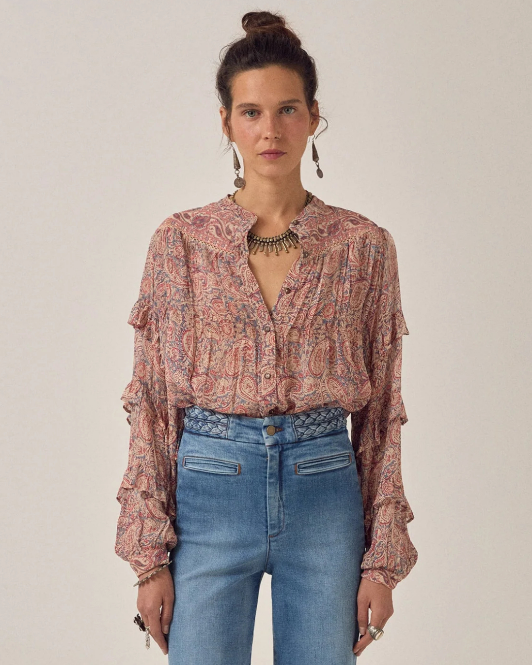 Cosima Blouse in Wild Dust by Maison Hotel