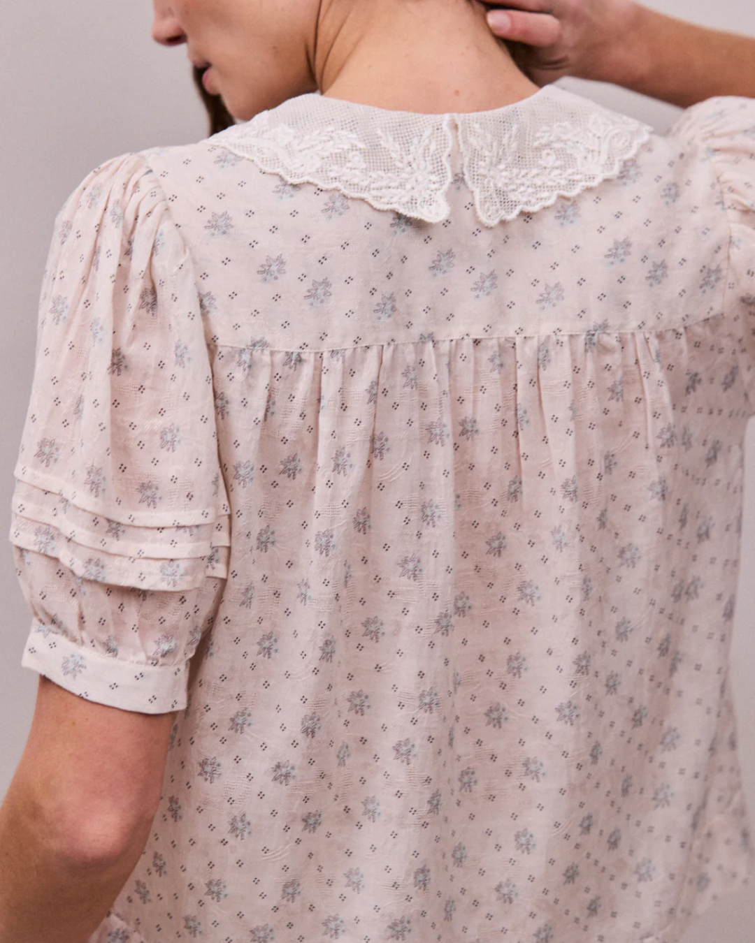 Deco Blouse in Cornflower Print by FAUNE